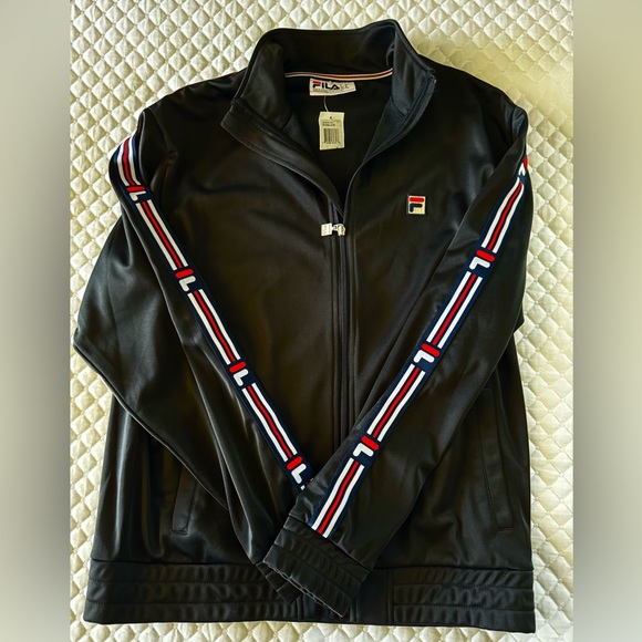 Fila Black Top Down Track Jacket Size: M - Picture 1 of 3
